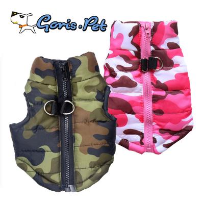 China Viable Winter Camouflage Warm Service Dog Harness Vest for sale