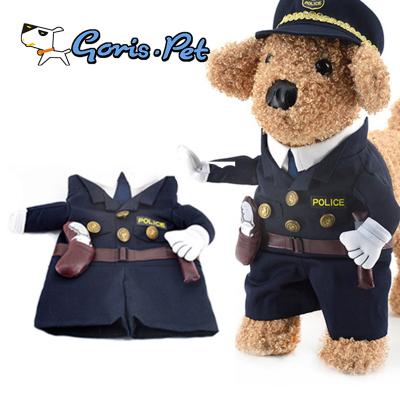 China Wholesale Viable Cat Clothes XXL Police Halloween Dog Costume for sale