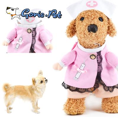 China Viable Wholesale Small Dog Clothes Cat Nurses Sexy Costumes for sale