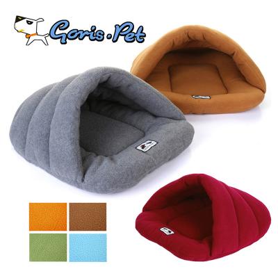 China Sustainable Warm Soft Acrylic Fleece Dog Cat Cave Bed for sale