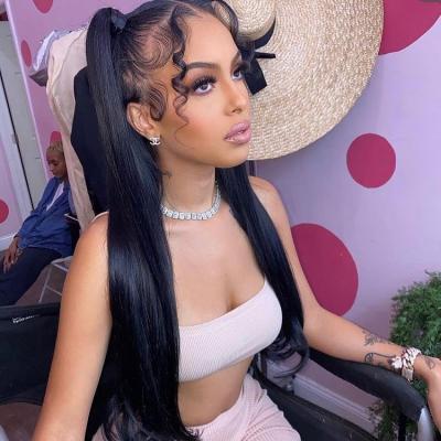 China Hd 4*4 Silky Straight Raw Peruvian Full Lace Front Wig Natural Human Hair Wave Closure Wig Vendor Lace Front Wig For Black Women for sale