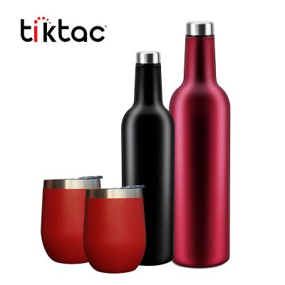 China Wholesale 25oz Double Wall Stainless Steel Travel Sustainable Insulated Wine Bottle for sale