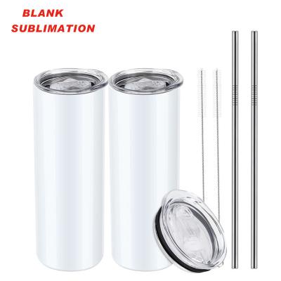 China Durable Wholesale 20 oz 30 oz Stainless Steel Double Wall Vacuum Insulated Straight Sublimation Tumbler for sale