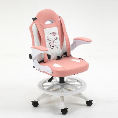 China High Quality Cheap Adjustable PU Swivel Chile Ergonomic Computer Racing Gaming Chair Children Kids Sit Study Desk Chair for sale