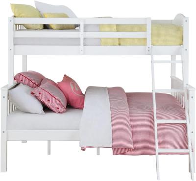 China Space Saving Wooden Separable Bunk Beds Tailored For Three Persons (Size) New Design Cheap Adjustable Wooden White Kids Double Bed For Kids for sale