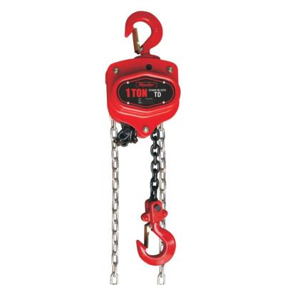 China Home use and home use TD hand chain hoist manual chain block chain hoist industrial lifting block for sale