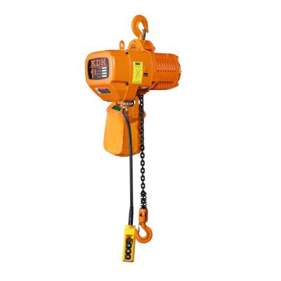 China 1ton HHBB 1 Ton Single Hook Speed ​​Remote Control Electric Chain Hoist for sale