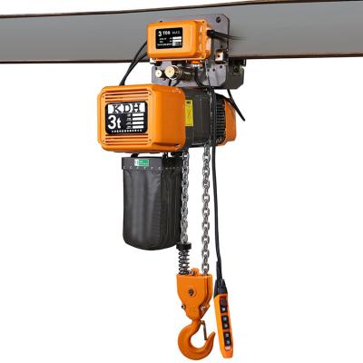 China High Quality Lifting Equipment Electric Hoist 3ton Motor Hoist Construction Mobile Hoist With Trolley for sale