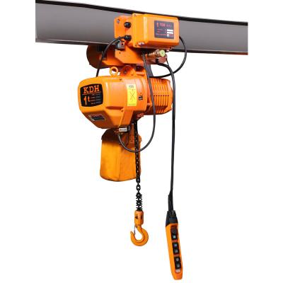 China High Quality Lifting Equipment Hoist 500kg Motor Electric Chain Hoist Construction Mobile Hoist With Trolley for sale