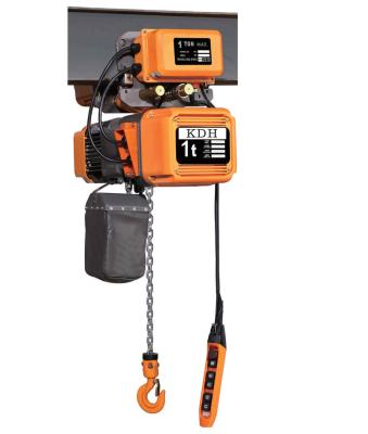 China HHBB Trolley Type 1 Ton 1 Ton Workshop Electric Chain Hoist for sale