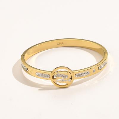 China Fashion Casual/Sporting Luxury Women's Bracelet 2023 Leisure Stainless Steel Bangle Designer Bracelet Women ZG1448 for sale