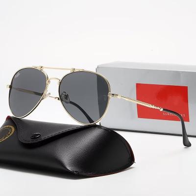 China Fashion sunglasses shape luxury vintage Clam Designer Toad Mirror Sunglasses metal fashion men's and women's sunglasses no box 8125 for sale