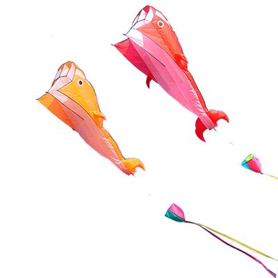 China Polyester New breeze easy to fly 3D three-dimensional dolphin soft kite high-grade adult adult children cartoon kite for sale