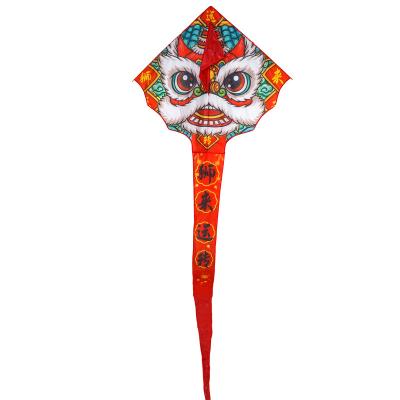 China Polyester 1.6m Awakening Lion kite wholesale, kites for adults easy to fly OEM Customized Logo Colour for sale