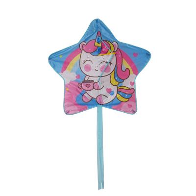 China Polyester Unicorn pattern Starfish Pentagram kite for wholesale, kites for adults easy to fly OEM Customized Logo Colour for sale