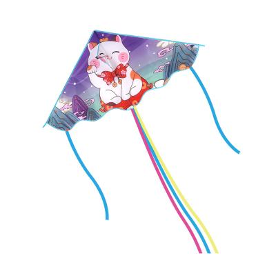 China Polyester 1.2m Nagaya fortune cat kite, The Factory Cheap Promotional Polyester Kites OEM Customized Logo Colour for sale