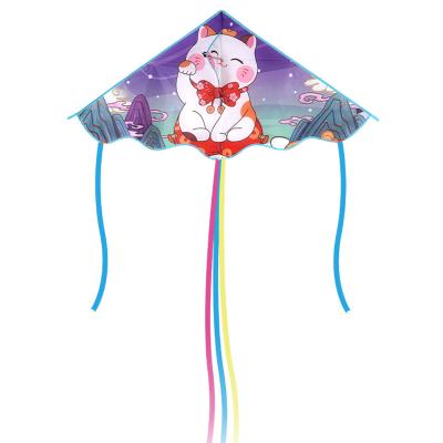 China Polyester 1.6m Nagaya fortune cat kite, The Factory Cheap Promotional Polyester Kites OEM Customized Logo Colour for sale