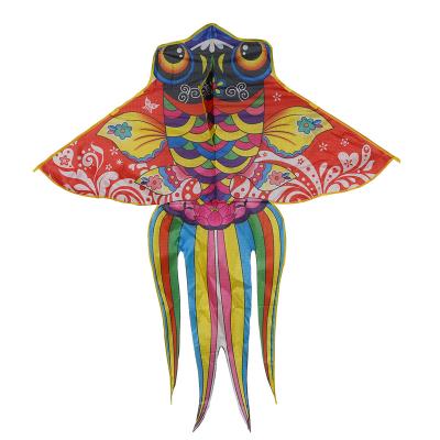 China Polyester 1.5m Colorful goldfish kite wholesale, kites for adults easy to fly OEM Customized Logo Colour for sale