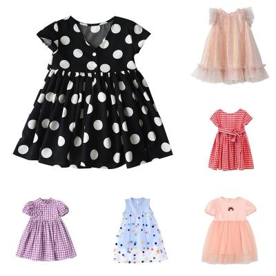 China Anti-Wrinkle Smocked Kids Clothing Factory Overseas Birthday Dress Wholesale High Quality Cotton Clothing Sets Casual Girls for sale