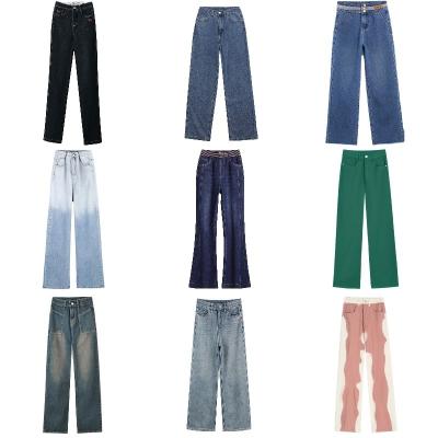 China Factory hot sale breathable for women 2023 denim pants plus size womens jeans for sale