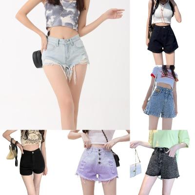 China 2023 QUICK DRY new summer sexy plus size low waisted girl shorts womens denim shorts womens jeans abbreviations for sale