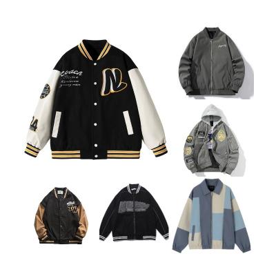 China Custom Made Fashion QUICK DRY Mens Jacket Streetwear Wholesale Logo Baseball College Men's Outdoor Jacket for sale