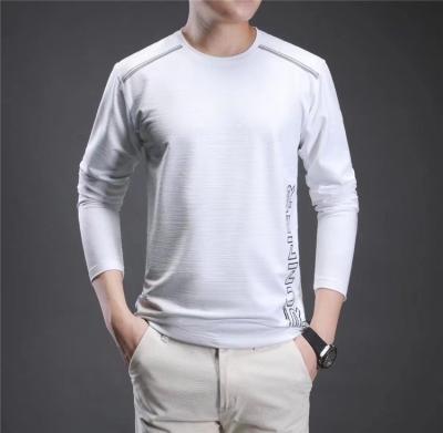 China Customized Polyester Men's Breathable O-Neck Autumn Winter Long Sleeve T-Shirt for sale