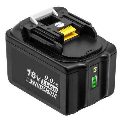 China Power Tools for Makitas BL1830 BL860 Li-ion 18V 9000mAh Replacement Power Tool Rechargeable Battery with LED Indicator for sale