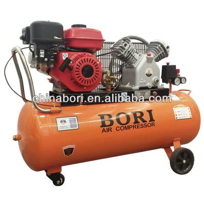 China Best price 8.8 cfm 5.5hp portable gasoline engine piston air compressor 50L/100L BR-2065QUARTERBACK for sale