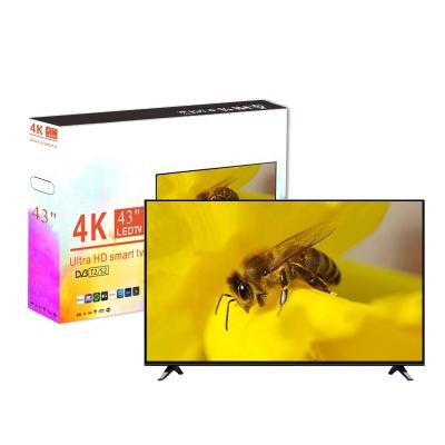 China Hotel TV Wholesale LED Living Room TV 43 Ultra Inch Bright LCD HD TV 43 Inch Television 4K Smart TV for sale