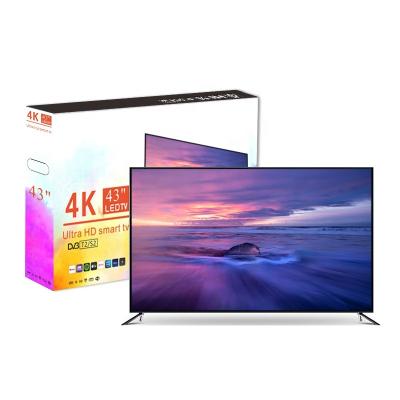 China Cheap Living Room Hotel TV 43inch TV Price Television 4K Smart TV 43 Inch Ultra HD LED TV for sale