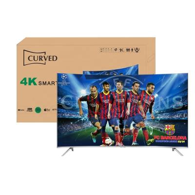 China Hot Selling Hotel Living Room TV 65 Inch Curved Screen 4K Smart TV LED TV Hotel 65 Inch Desktop TV for sale