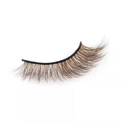 China Natural Amazing Lashes Brown Long Light Weight Private Label Magnetic Eyelashes for sale