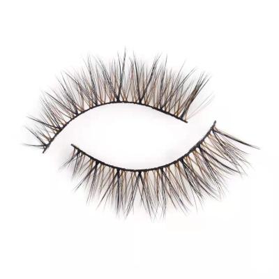 China High Quality Natural Brown 3d Custom Magnetic False Eyelash Wholesale Long Lashes Magnetic Eyelashes for sale