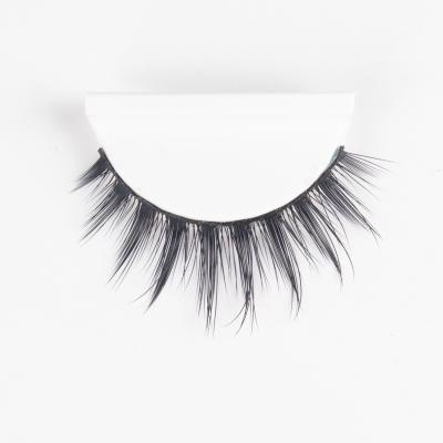 China YH05 Long Natural False Mink Strip Eyelash Tray Flower Eyelash for sale