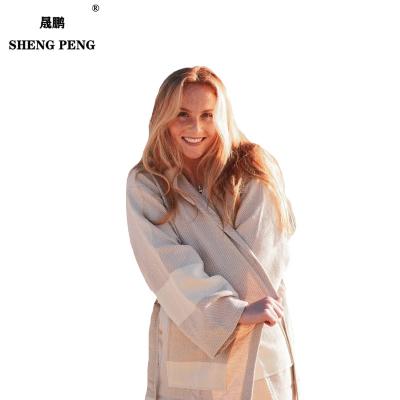 China Wholesale Factory Wholesale Unisex Luxury Bademantel Robe Sleepwear Turkish Bathrobe Comfy Turkish Bath Robe QUICK DRY for sale