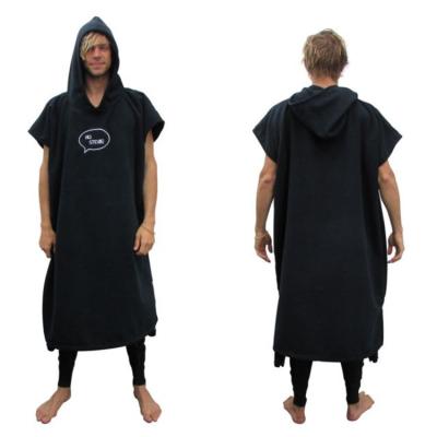 China Custom Made Custom Hooded Adult Dry Surf Viable Changing Microfiber Robe Towel Robe Beach Poncho for sale