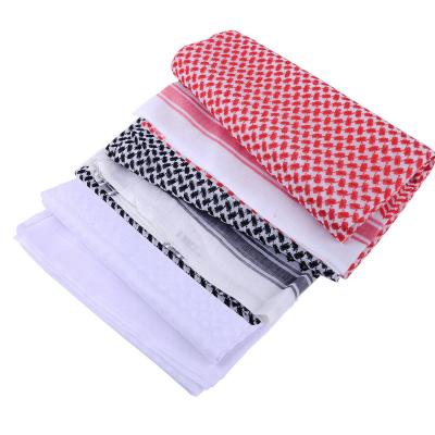 China Multifunctional Muslim Casual Arabic Wrap Headscarf Muslim Shemagh Men Headwear Headscarf Dubai Dubai Cover Turban for sale