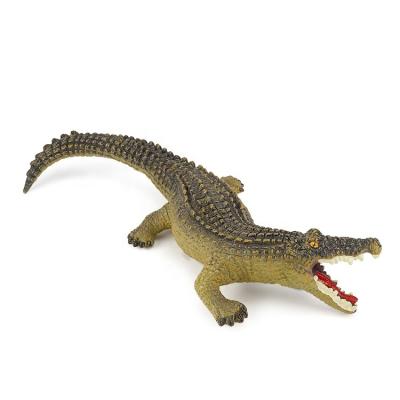 China Educative ; Interactive Decorations Animal Plastic Realistic Crocodile Wild Animal Models Hard Toys for sale