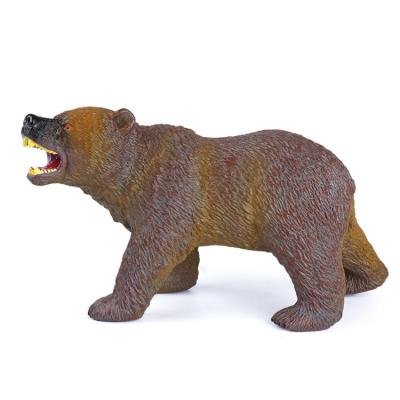 China Educative ; Interactive Wild Animals Model Soft 3d Forest Animal Sculpture Plastic Figurine for sale