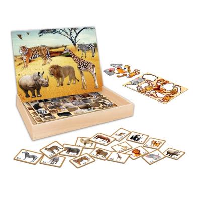 China DIY TOY Education animal park magnetic puzzle for developing intellectual resources of children toys for sale