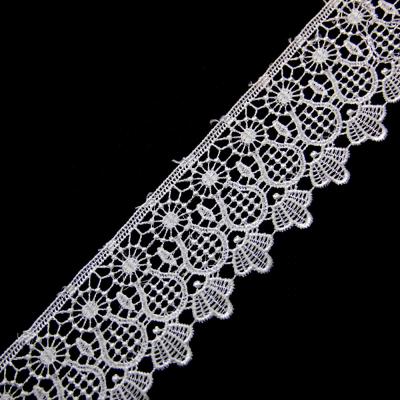 China Scallop Embroidery Guipure Lace Top Quality Fashionable Trim 6.5cm Suitable Prices Viable for sale