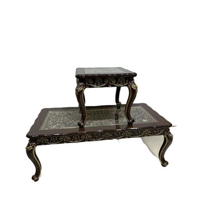 China Modern Antique Brown Room&Home Furniture Center Square Coffee Table Side End Table for sale