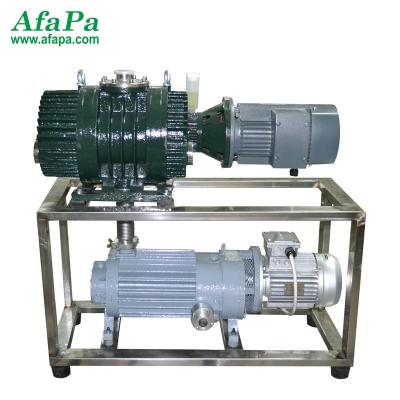 China Chemicals Air Cooled Roots Dry Screw Vacuum Pump System for sale