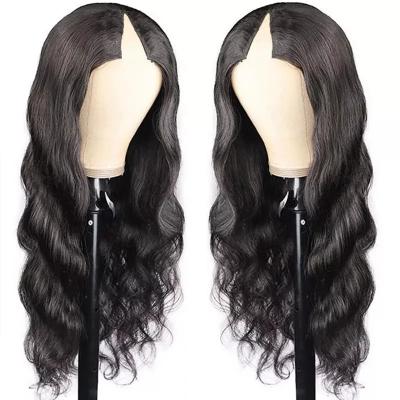 China Body Wave 18 Inch V Part Wig Peruvian Hair New V Part Wig Body Wave V Shape Glueless Wig for sale