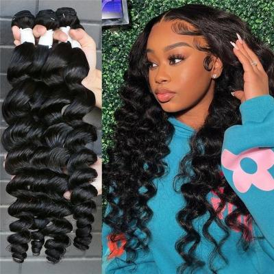 China Wholesale Cheap Loose Wave Hair Vendors Cuticle Aligned Peruvian Hair Bundles Quality Virgin Loose Wave Bundles for sale