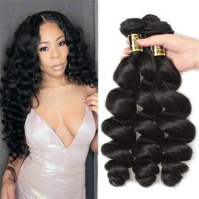 China Loose Wave 10A Grade Aligned Raw Indian Virgin Hair Wholesale Bundles Vendor Cuticle Hair Loose Wave India for sale