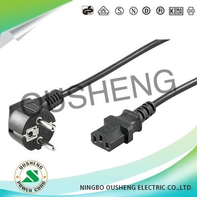 China Home Appliance Schuko Plug To IEC C13 Power Cord for sale