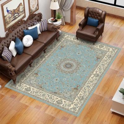 China Anti Slip Home Style 100% Polyester Printed Carpet Living Room Anti Slip Rugs for sale