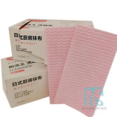 China Japan high weight 1/4 rayon fold sustainable 100% kitchen towel and dish cleanig wash cloth from China in nonwoven for sale